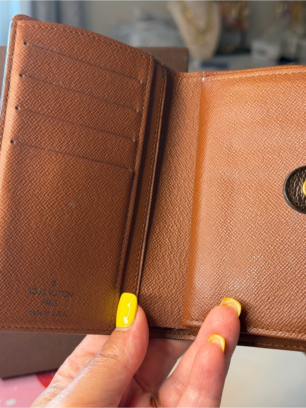 Louis Vuitton Monogram Canvas Snap Wallet in Brown and Gold-Tone - Picture 6 of 11